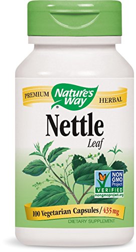 Nature's Way Nettle Leaf; 435 mg per serving; TRU-ID Certified; Non-GMO Project; Vegetarian; 100 Vegetarian Capsules