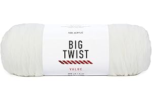 Worsted Yarn Big Twist or Loops&Threads (White)