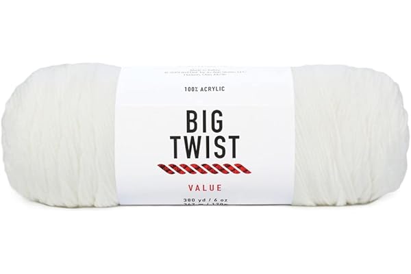 Worsted Yarn Big Twist or Loops&Threads (White)