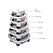 M watching Round Plant Caddy Dolly Trolley Saucer Moving Tray Pallet with Wheels and Water Container 16.3″ Outer Diameter 14.3″ Inside Diameter Blackthumb 2
