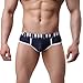 Men's Underwear,Neartime Thin Boxers Light Men Shorts Briefs Musical Note Type (L, Dark Blue)