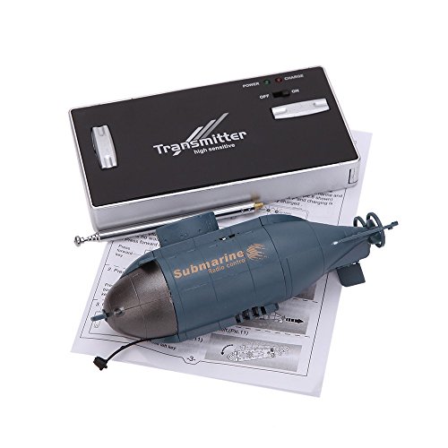 Egoelife 6-Channel RC High Speed Racing Electronic Submarine Boat Ship High Simulation Model Toys - Thumbnail 6