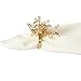 DII Christmas Thanksgiving Holiday Tabletop Décor Collection Decorative Napkin Ring Holder Set, 4