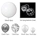 60pcs DIY Balloons Garland with Silver and White Balloons Confetti Balloons Chrome Shiny Metallic Latex Balloons Perfect for Birthday Party Bridal Baby Shower Engagement Wedding Party Decor (Silver)