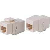 Monoprice Cat6A UTP Keystone in-Line Coupler RJ45-RJ45