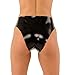 ECOSPLAY Latex Rubber Fetish Accessories Briefs Short with Dildo (Small, Black)