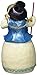 Jim Shore Heartwood Creek Wonderland Snowman with Broom Ornament, 4.5”