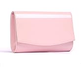 WALLYN'S Women Patent Leather Wallets Fashion Clutch Purses, Evening Bag Handbag Solid Color | Fashion