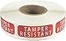 Tamper-Resistant Metallic Labels, 0.5 x 1.5 Inch 500 Total Tamper Stickers - Tamper Proof Stickers, Ideal for Food Delivery, Food Packaging, Envelope Seals, Product Protection