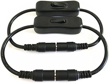 ON/OFF Switch 5.5mmx2.1mm DC plug to female M/W power extension cable