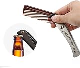 Congguan Stainless Steel Hair & Beard Comb Moustache Shaping Pocket Folding view 5
