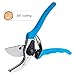 BUTTERFLY LOVE Professional Bypass Pruning Shears, Manual Hand Pruner, Garden Clippers, Tree Trimmers Secateurs (Blue-8 Inches)