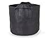 247Garden 5-Pack 2-Gallon Aeration Fabric Pot/Plant Grow Bag w/Handles (260 GSM, Black, 7.5H x 8.5D)