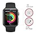 [2-Pack] HOMRUI Apple Watch Series 4 40mm Glass Screen Prcotector, 3D Curved Full Coverage Tempered Glass Screen Protector for iWatch 40mm 2018 (Transparent Edge)