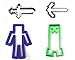 BLOCK ADVENTURE VIDEO GAME PERSON PICKAXE SWORD MONSTERSCOPE SET OF 4 SPECIAL OCCASION COOKIE CUTTERS BAKING TOOL 3D PRINTED MADE IN USA PR1025