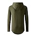 UNRESTRAINED Mens Hoodie Tshirt Hipster Swag Shirts Hip Hop Clothes Army Green XXL