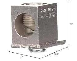 SIEMENS ECCS2 Ground Bar Lug Kit #6-250 MCM , Silver