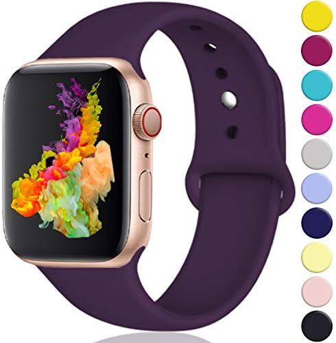 Rabini Compatible with Apple Watch Band 40mm 38mm 44mm 42mm for Women Men, Replacement Accessory Sport Band for Apple/iWatch Series 5, Series 4, Series 3, Series 2, Series 1