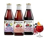 Martinelli's 10 oz. Sparkling Apple Juice Drinks, 3 Flavor Variety Pack, | Apple Grape Juice, Apple Cranberry, Apple Wild-Berry | Pack of 12 Bottles