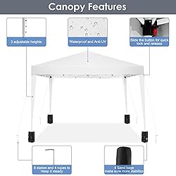 COBIZI Pop Up Canopy Tent Party Tents for Parties
