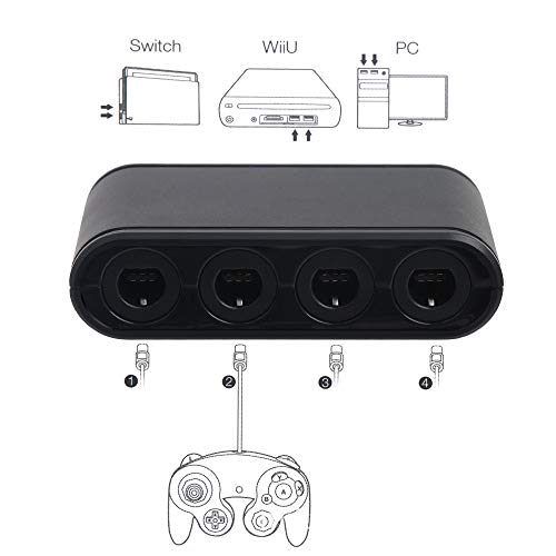 Mini Mexx Game Handle Converter MAYFLASH 4 Ports Gamecube Controller Adapter for Switch for Wii U & PC USB