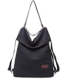 Travistar Women Multifunction Shoulder Bag Canvas Crossbody Casual Daypack Handbag for work and daily use