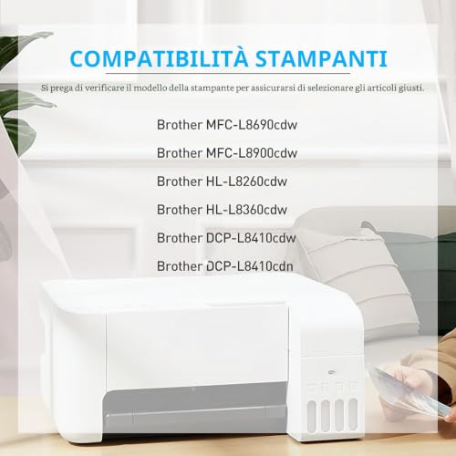 BAISINE TN423 Compatible with Brother TN-423 TN423 TN421 Toner for Brother MFC-L8690CDW DCP-L8410CDW HL-L8260CDW MFC-L8900CDW MFC-L9570CDW HL-L8360CDW, TN-423BK TN-423C TN-423M TN N-423Y