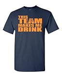 This Team Makes Me Drink Chicago Navy Adult T-Shirt