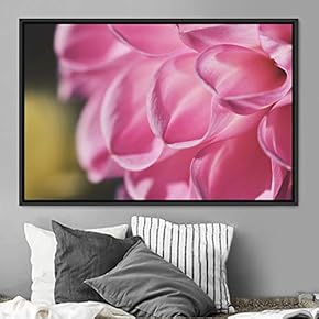 signwin Framed Canvas Wall Art Blooming Closeup Botanical...