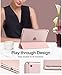Dadanism iPad 9.7 2018 Case 6th Generation/iPad 9.7 2017 Case 5th Generation, [Flexible TPU Translucent Soft Back] Ultra Slim Lightweight Trifold Stand Smart Cover with Auto Sleep/Wake, Rose Gold...