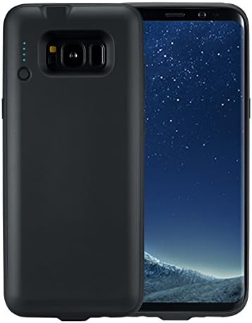 Galaxy S8 Battery Case, 4000mAh Charging Battery Pack for Samsung S8, Extended Battery Fast Charger Protective Case Power Pack Juice Bank (Galaxy S8-Black)