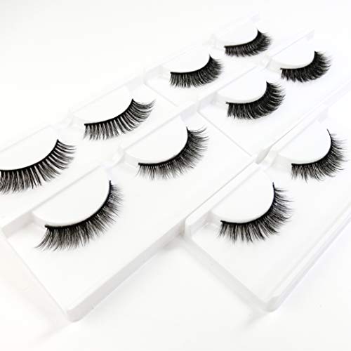 BEPHOLAN 15 Pairs False Eyelashes Synthetic Fiber Material| 3D Mink Lashes| Natural and Dramatic| Reusable| 100% Handmade & Cruelty-Free