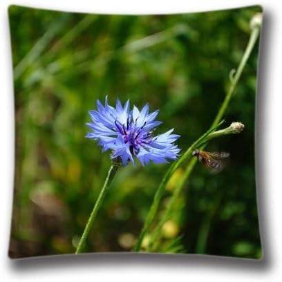 16X16 inches Wildflower Summer Decorative Pillow Case Soft Fabric Square Cushion Cover AnasaC26735