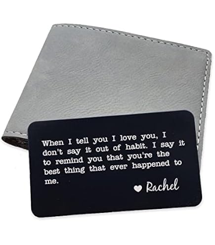 FUSTMW Inserto in metallo per carte regalo ispiratore Remember I