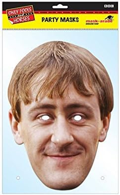 Rodney Trotter Character Face Card Mask, Mask-arade, Impersonation/fancy Dress