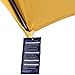 Sundale Outdoor 9 Feet Steel Half Patio Umbrella with Crank, 5 Steel Ribs (Yellow)