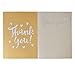 officematters 48 Pack Thank You Note Card Set- 6 Designs - Pearlescent Paper Made - Yellow Envelopes Included