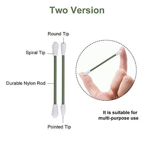 Reusable Cotton Swabs 8 Count Double Tipped Silicone Swabs Safety
