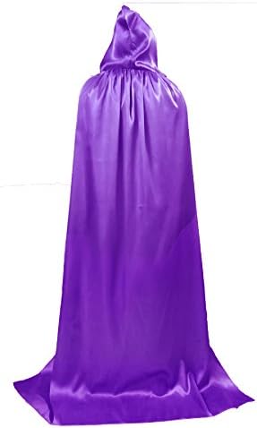 BeautifulfashionlifeBoys Hooded Cloak Role Cape Play Costume one Pieces Lavender 130cm