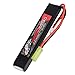 GOLDBAT 11.1V 1300mAh 3S 25C LiPo Airsoft Battery, Short Stick Battery Pack with Mini Tamiya Connector for Airsoft AK47, MP5