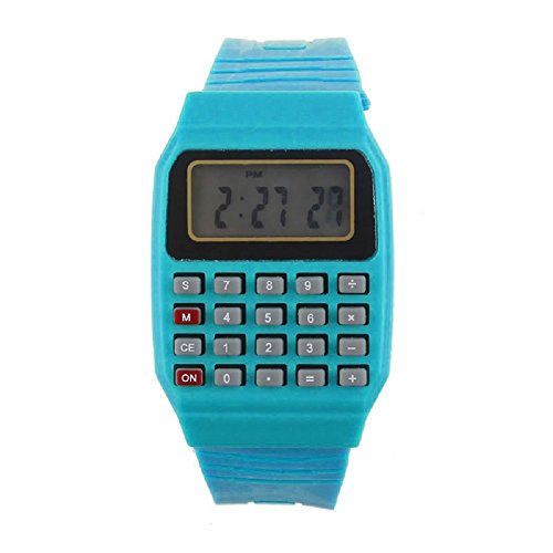 Smtsmt Children S Multi Purpose Time Wrist Calculator Watch Blue