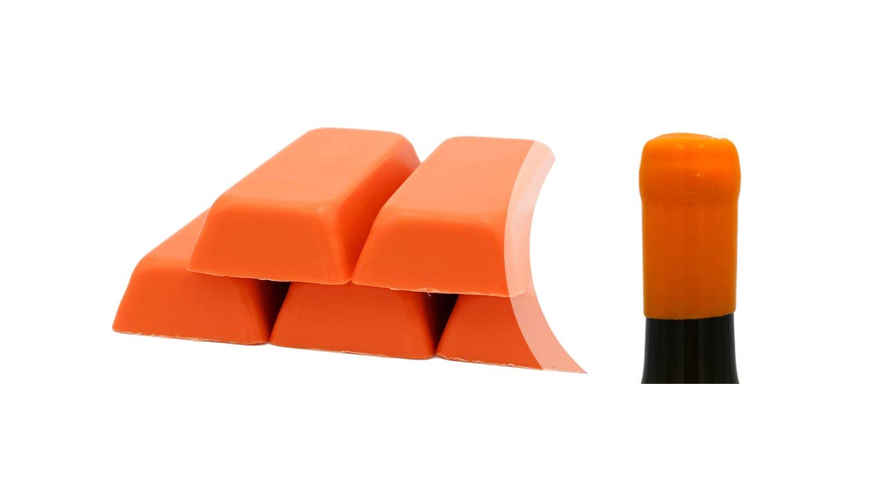 Generico Orange Shellac Pack of 500 g or Soft Sealing Wax for Sealing Bottles of Wine, Beer, Grappa, Liquor (Orange-01)