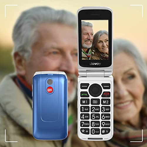 Uleway 3G Senior Cell Phone Big Button Flip Phone for Seniors Att Compatible Unlocked Flip Phone