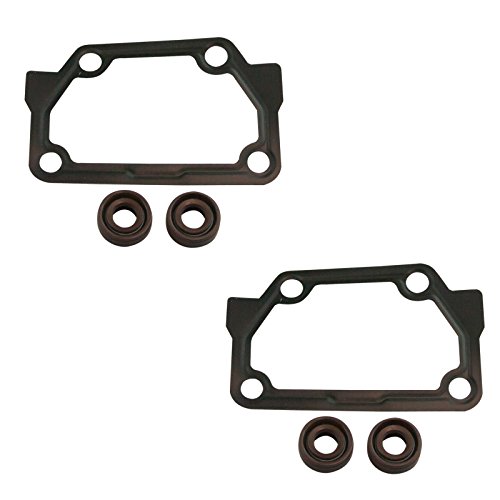 (Compatible With Yamaha) Set of 2 Exhaust Power Valve Gasket & Shaft Seal Kit GP800 R XL800 XLT800
