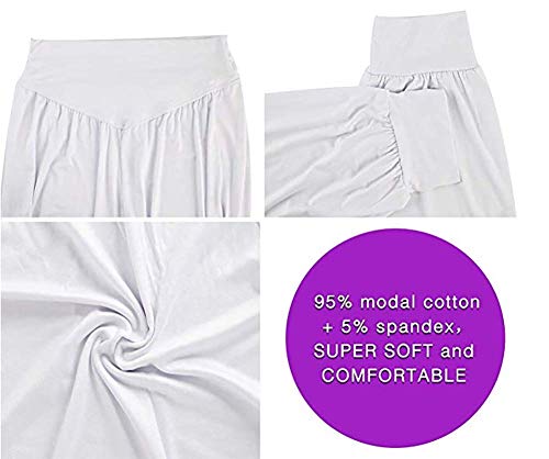 Molilove Women's Elastic Soft Modal Harem Pants for Yoga Fitness and Dance - Thumbnail 4