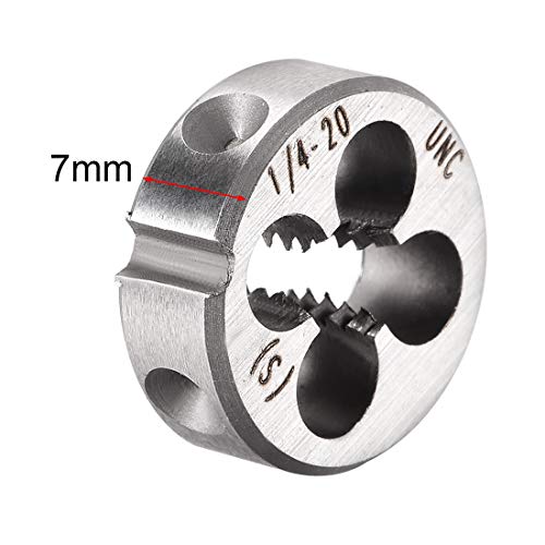 image for uxcell 1/4 inches-20 UNC Right Hand Round Die Machine Thread Die, Thre