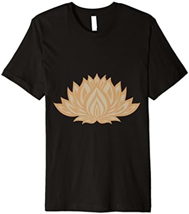 Golden Lotus Flower Tattoo Yoga Premium T Shirt