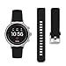 Diruite for Fossil Q Venture HR Band, 18mm Classic Silicone Replacement Strap Band for Fossil Q Venture Gen 3 / Fossil Q Venture HR Gen 4 Smartwatch - Black