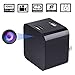 JAKIELAX Hidden Camera Charger, 1080P HD Spy Camera Wall Charger USB Adapter Nanny Camera[2 USB Charger] with Motion Detection and Loop Recording for Protection at Home and Office
