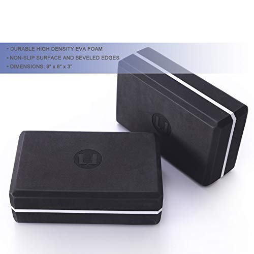 Kuku-Lady-Yoga-Block-2PC-High-Density-EVA-Foam-BlockLightweight-and-Non-Slip-Surface-for-Yogato-Improve-Strength-Flexibility-and-BalanceMeditation-Pilates